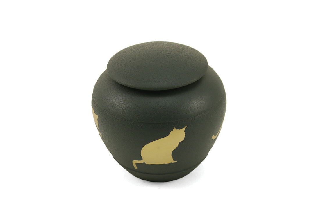 Silhouette Cat Shale, Petite Urn – Magnolia Memorial Marketplace