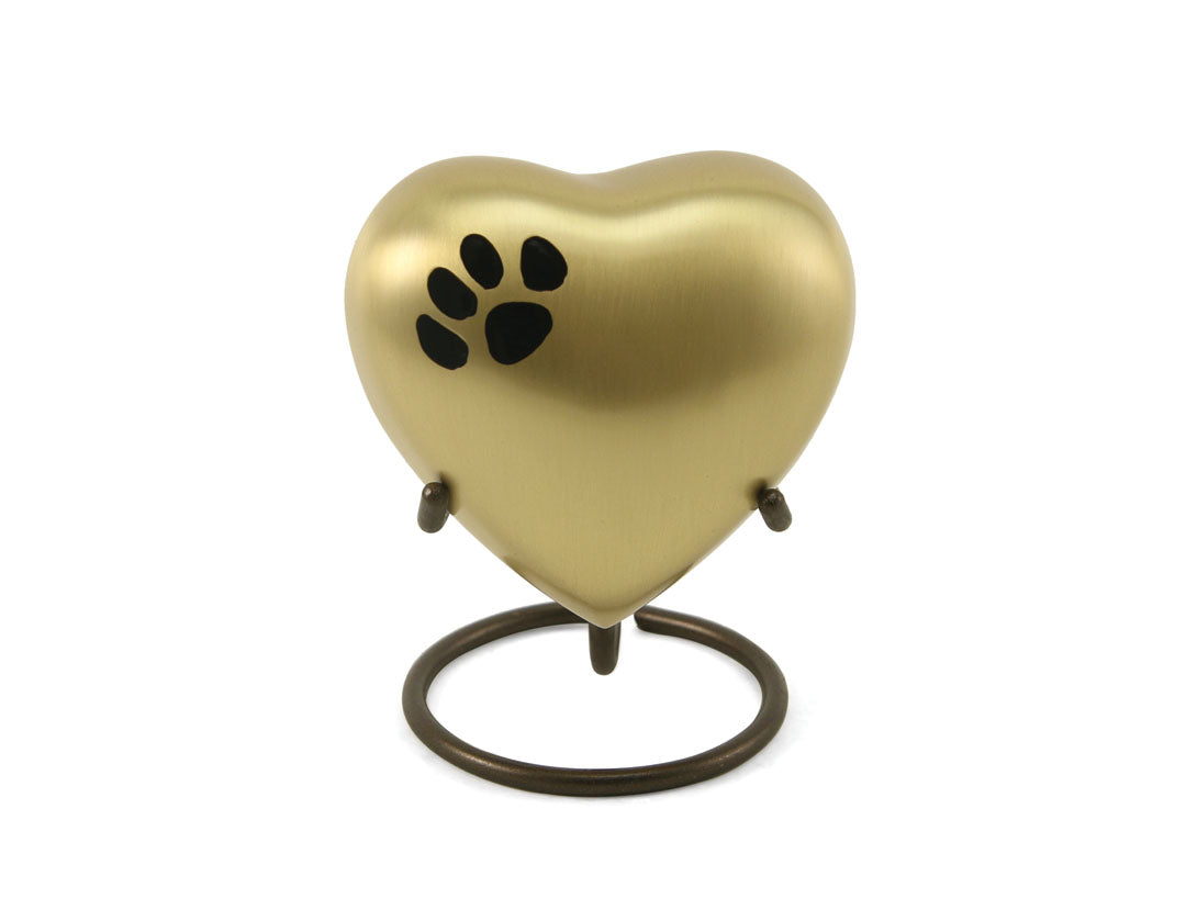 Classic Paws Bronze Heart Keepsake