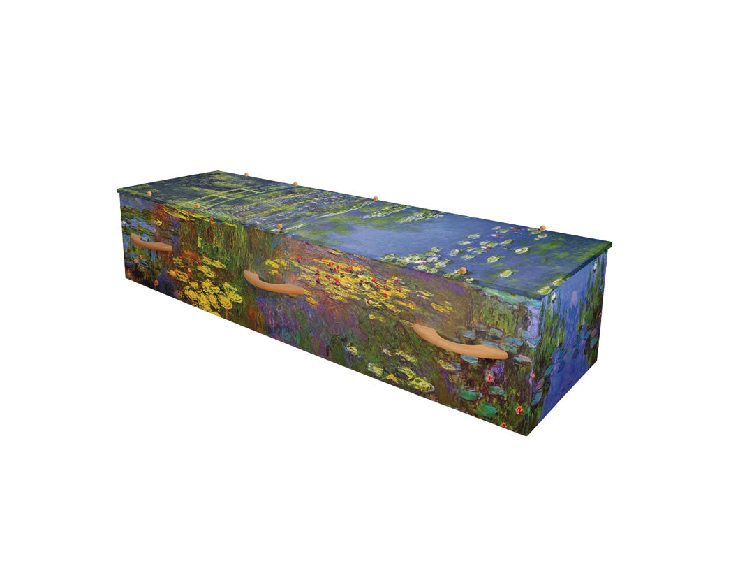 LifeArt Water Lilies Cremation Container