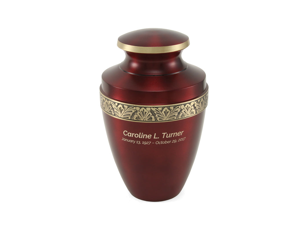 Grecian Crimson Large Engraved