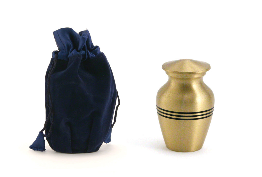 Sapphire Velvet Keepsake Bag with 2801K