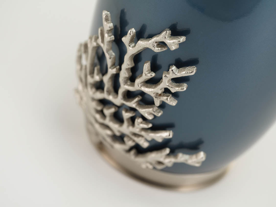 Windsong Coral Moonlight Blue Artistic