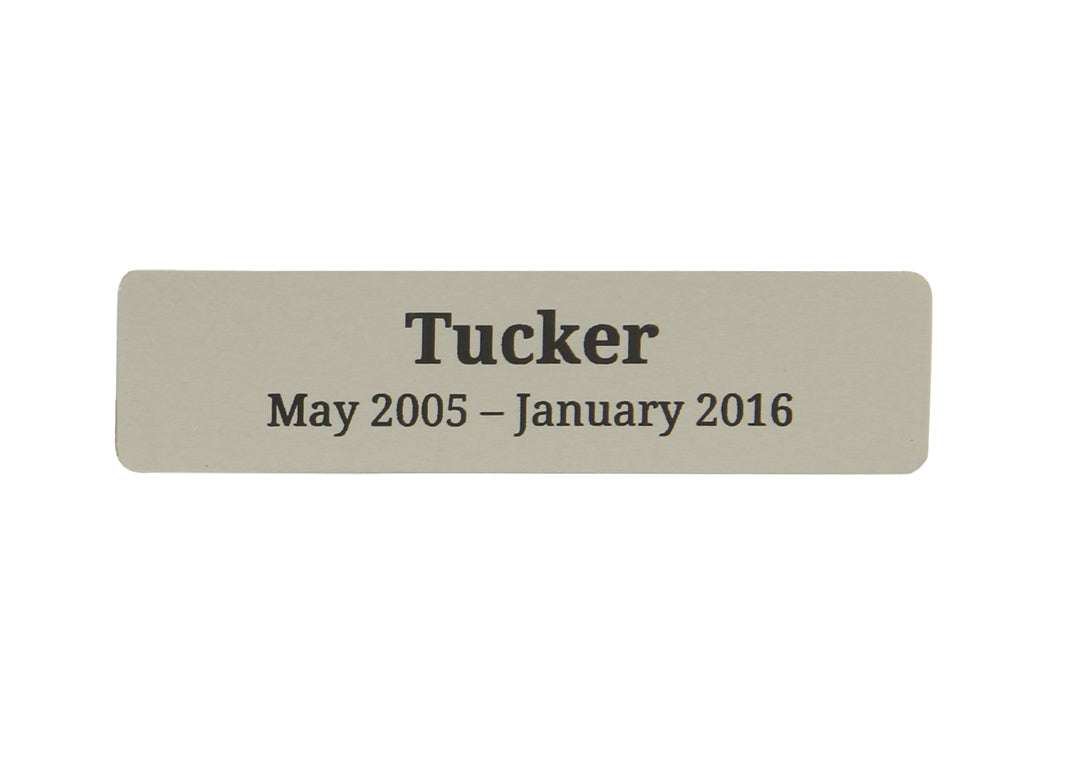 Large Pewter Metal Plate Pet Engraved
