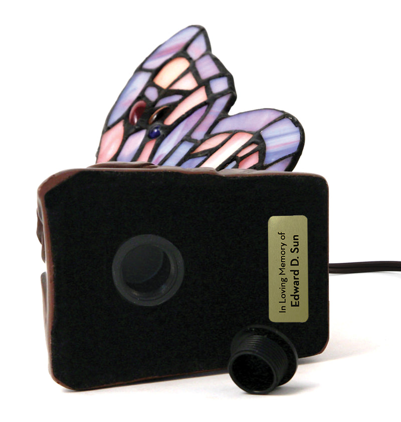 Purple Butterfly Closure with metal plate