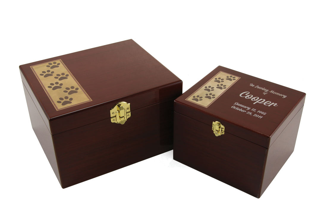 Paw Print Memory Chests