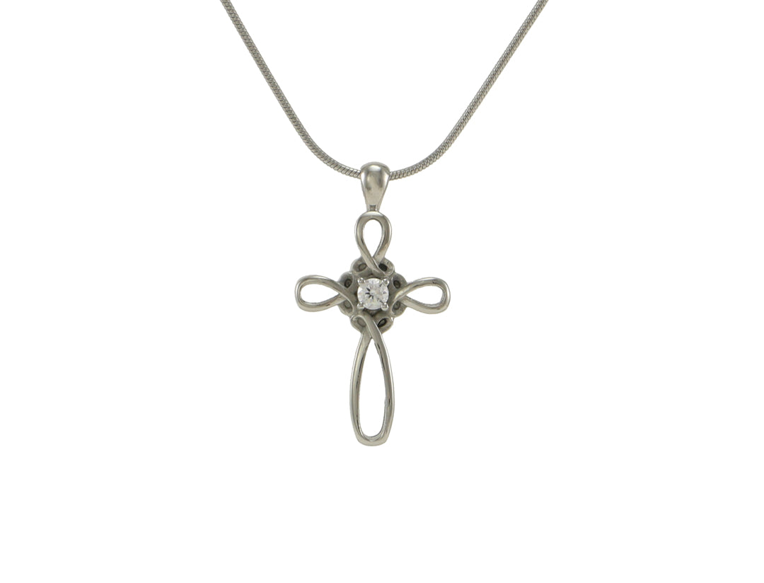 Pewter Infinity Cross