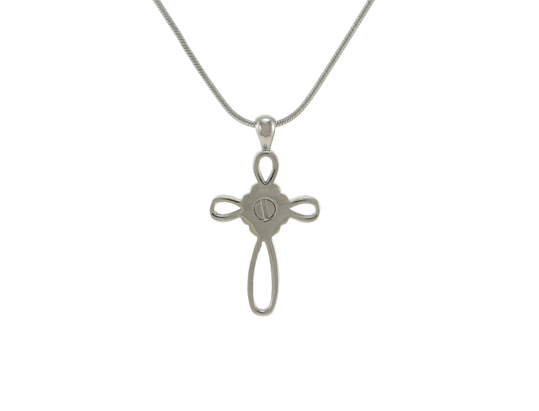 Pewter Infinity Cross Back