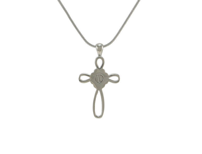 Pewter Infinity Cross Back