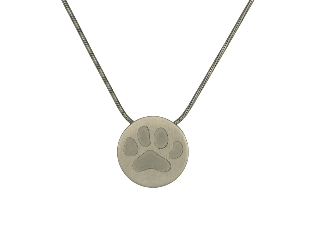 Pewter Round with Big Paw
