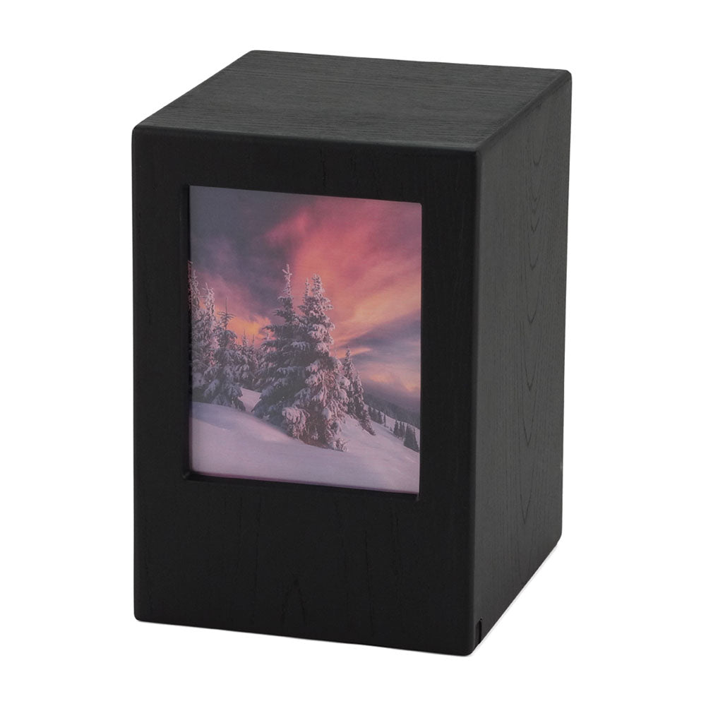 Photo Urn Black, Full Size Urn